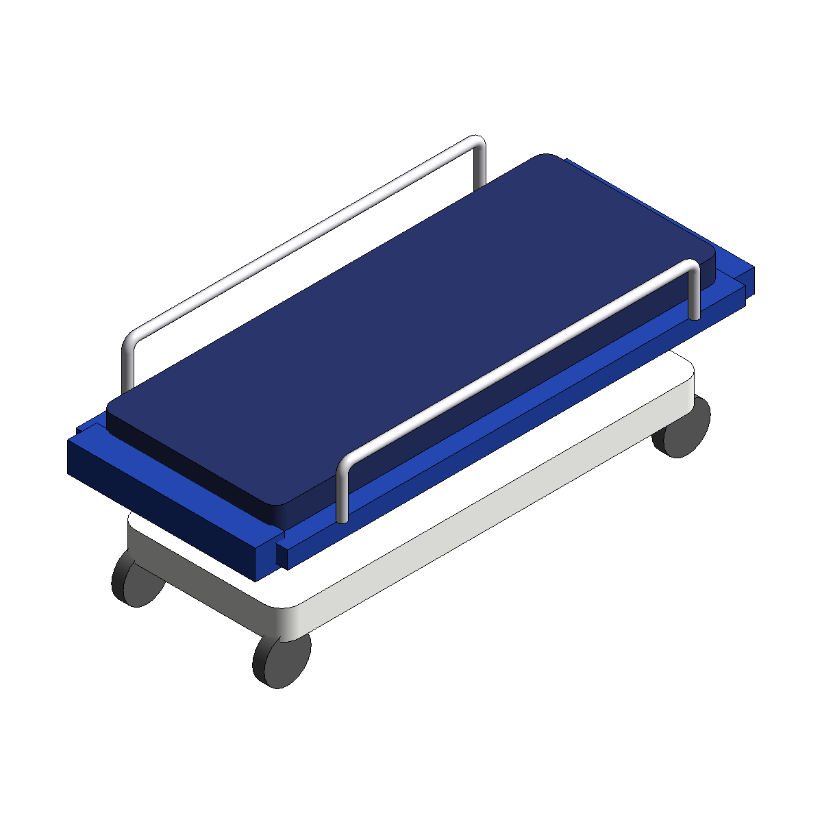 Render of the sample hospital stretcher