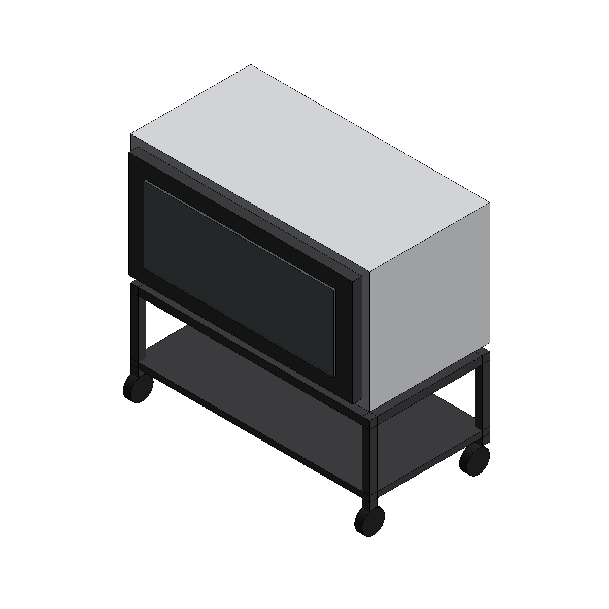 Render of the sample mobile heating oven